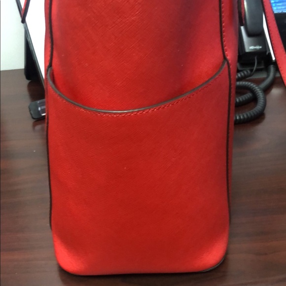 Michael Kors Red Purse - Picture 3 of 8